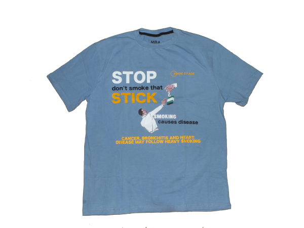 Stop don't smoke that stick! Tee (Light Blue)