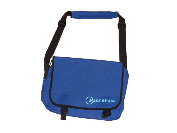 Circle Logo A3 Messenger Bag (Blue/Light Blue)