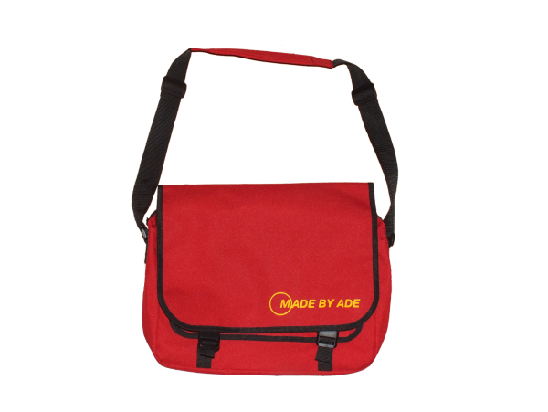 Circle Logo A3 Messenger Bag (Red/Orange)